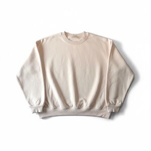 SKIMS Cotton Fleece Classic Crewneck Sweatshirt Barely Pink Size XL